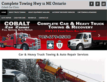 Tablet Screenshot of heavytowing.ca